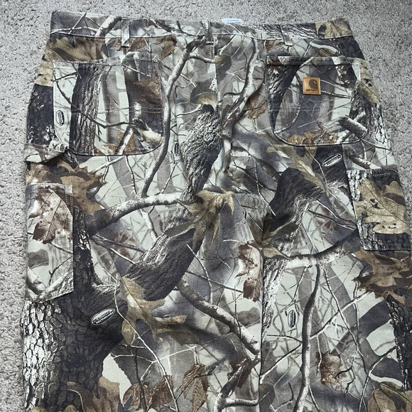 Carhartt Other - Vintage Realtree Camo Carhartt Canvas Cargo Jean Dungaree Fit Pants 44x30